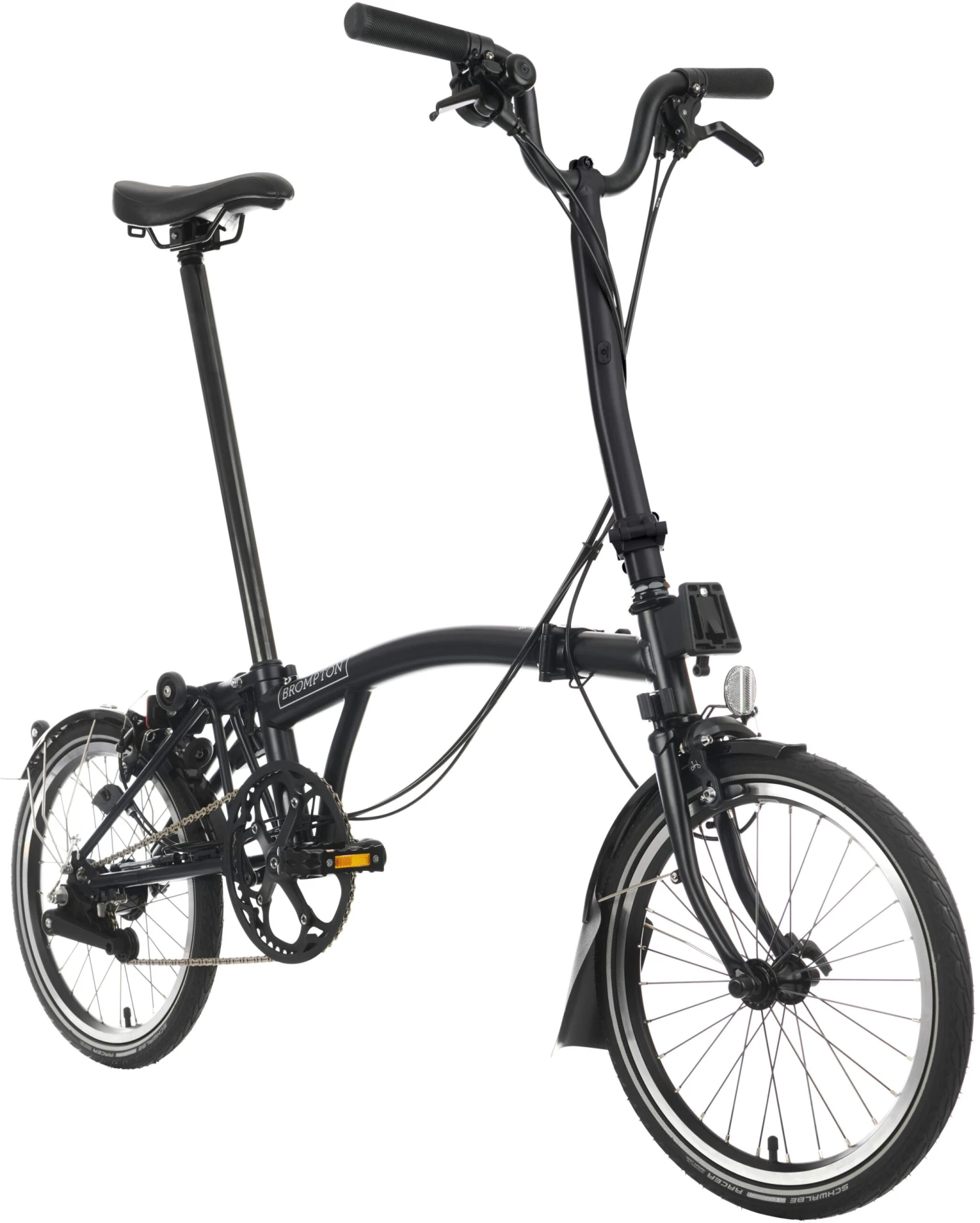 Brompton C Line Urban High Handlebar Folding Bike - Matt Black - 16" Wheel 4 Brompton C Line Urban High Handlebar Folding Bike - Matt Black - 16" Wheel - Image 2
