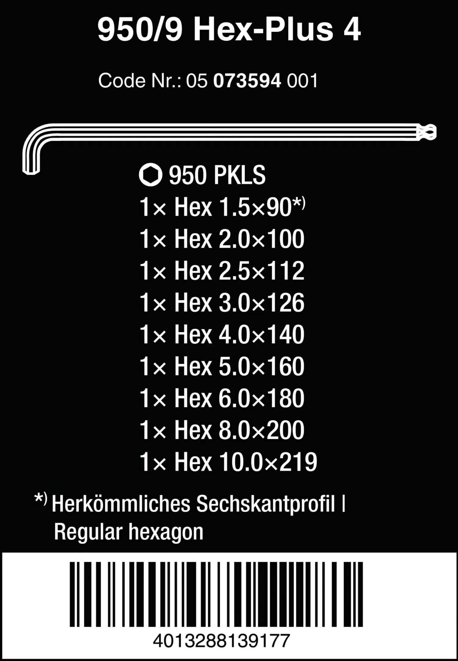 Wera Hex-Plus 4 L-key Set Chrome-Plated 9 Wera Hex-Plus 4 L-key Set Chrome-Plated - Image 7