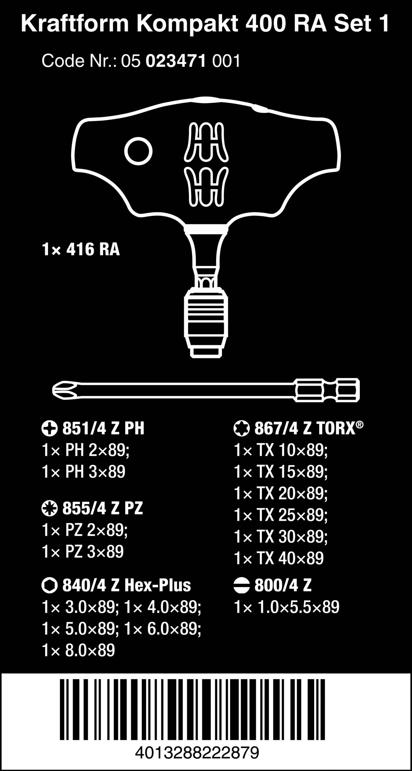 Wera Kraftform Kompakt 400 Ratchet Screwdriver Set 9 Wera Kraftform Kompakt 400 Ratchet Screwdriver Set - Image 7