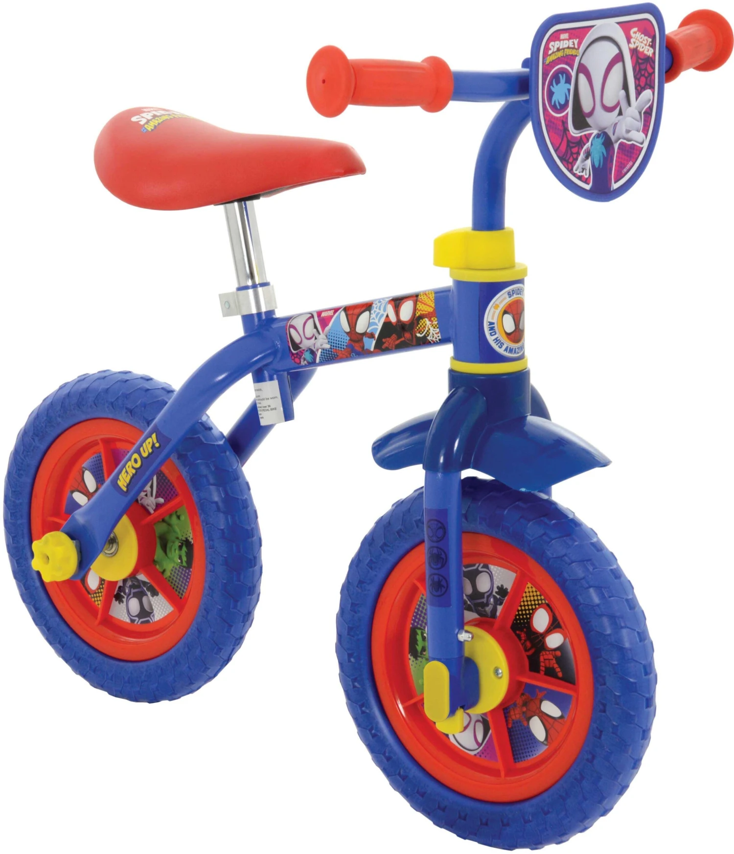 Spider-Man Spidey & His Amazing Friends 2 In 1 Balance Bike - 10" Wheel 4 Spider-Man Spidey & His Amazing Friends 2 In 1 Balance Bike - 10" Wheel - Image 2