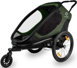 Hamax Outback One Child Bike Trailer, Green/Black