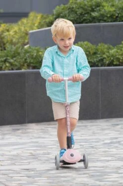 Globber Junior Foldable Lights Eco Kids Scooter - Berry -Apollo® Sale Store 834478m