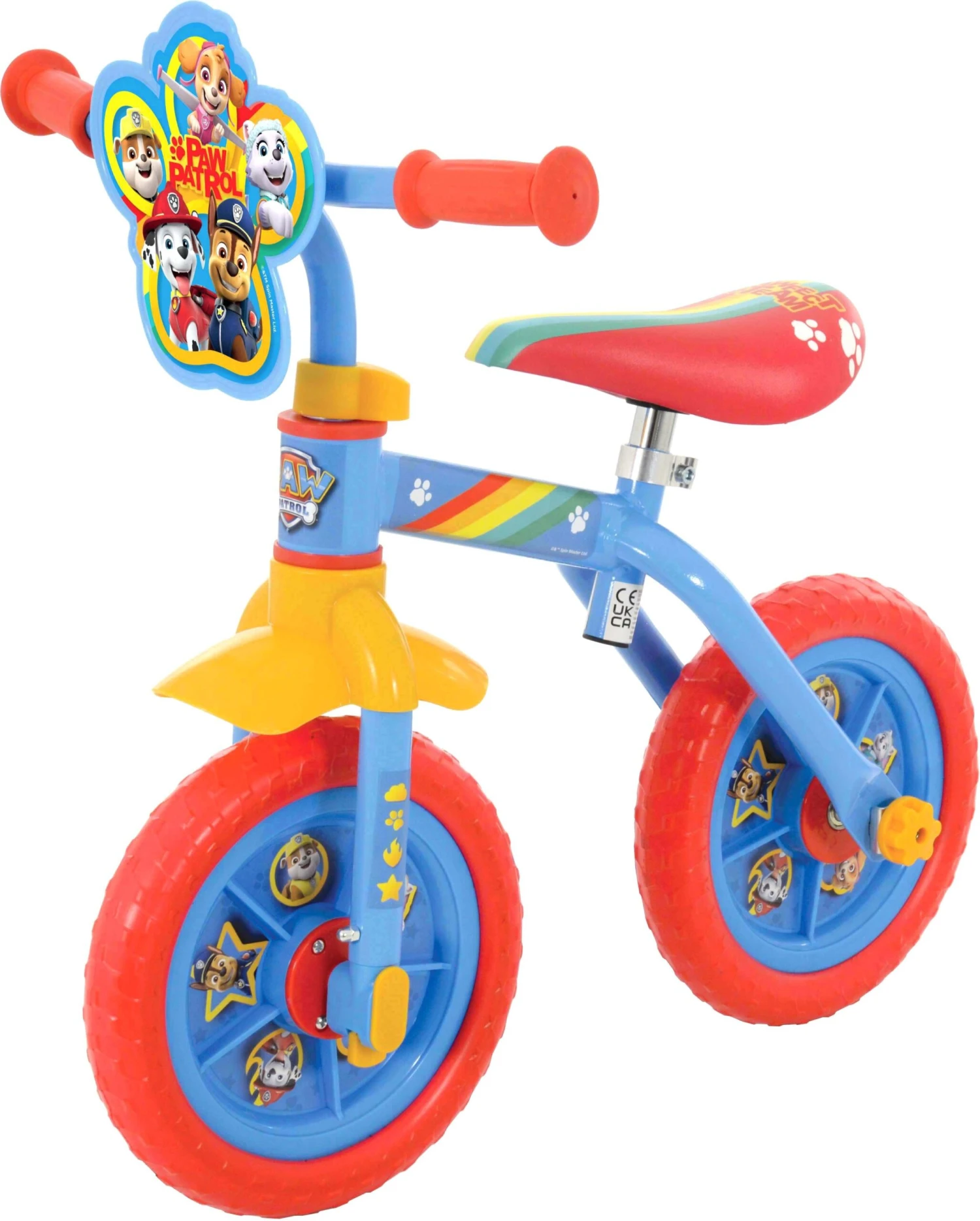 Paw Patrol 2 In 1 Training Bike - 10" Wheel 4 Paw Patrol 2 In 1 Training Bike - 10" Wheel - Image 2